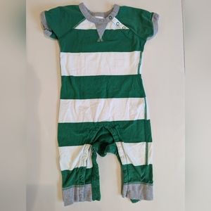 Hanna Andersson rugby stripe romper size 2T 85cm